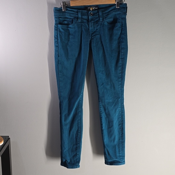Lucky Brand Denim - Lucky Brand Jeans Women's Size 4 Crayola teal Blue Ankle Jeans